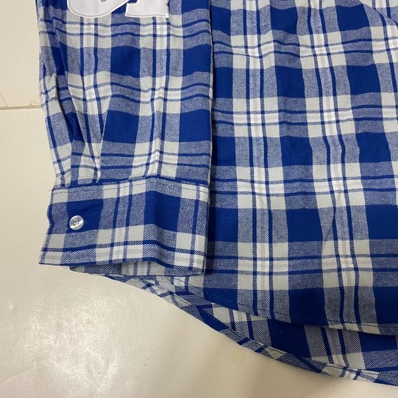 Indianapolis Colts FOCO Mens Flannel Plaid Long Sleeve Button Shirt Pocket - 2XL - Picture 8 of 15